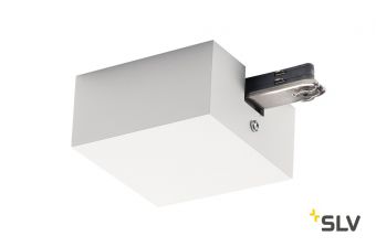 D-TRACK, разъём питания торцевой с корпусом, 230В, 2х 10А макс., белый