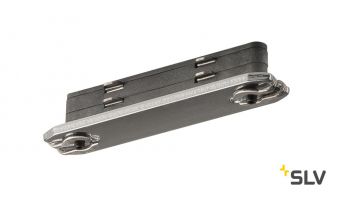 D-TRACK, коннектор прямой внутренний, 230В, 2х 10А макс., серебристый