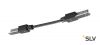 D-TRACK, коннектор гибкий, кабель 13.5 см, 230В, 2х 10А макс., черный