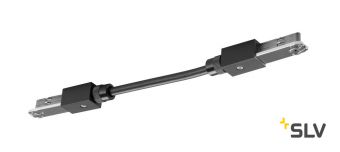 D-TRACK, коннектор гибкий, кабель 13.5 см, 230В, 2х 10А макс., черный