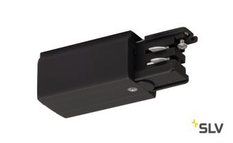 3Ph | S-TRACK, разъём питания торцевой, GND справа, 16А макс., черный