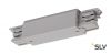 3Ph | S-TRACK, коннектор прямой внешний с разъёмами питания, 16А макс., серебристый