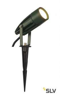 SYNA LED светильник ландшафтный IP55 с 8.6Вт LED 3000К, 470лм, 50°, кабель 1.5м с вилкой, зеленый