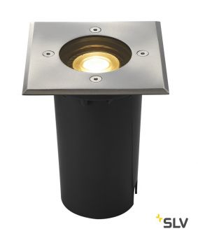 EARTHLUX SQUARE светильник встраиваемый IP67 для лампы GU10 6Вт макс., сталь