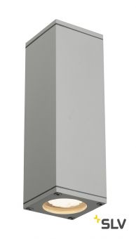 THEO UP/DOWN OUT светильник настенный IP44 для 2-х ламп GU10 по 35Вт макс., серебристый