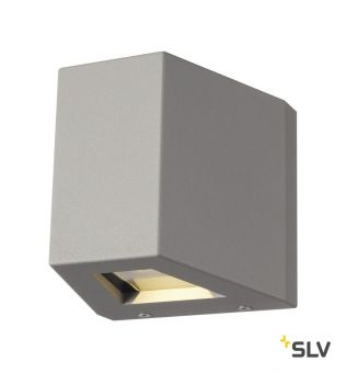 OUT BEAM UP/FLOOD DOWN светильник настенный IP44 18Вт с LED 3000К, 690лм+50лм, 80°+2°, серебристый