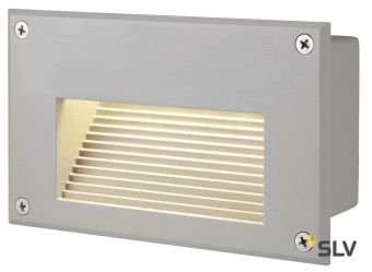 BRICK LED DOWNUNDER светильник встраиваемый IP54 1.4Вт c LED 3000K, 30лм, серебристый