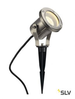 NAUTILUS 10 SPIKE светильник IP55 для лампы GU10 25Вт макс., кабель 1.5м с вилкой, сталь