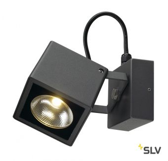NAUTILUS 10 SQUARE LED WL светильник накладной IP54 17Вт с LED 3000К, 950лм, 25°, антрацит