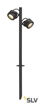 SITRA 360 SL SPIKE свет-к ландш. IP44 для 2-x ламп GX53 по 9Вт макс., кабель 1.5м с вилкой, антрацит