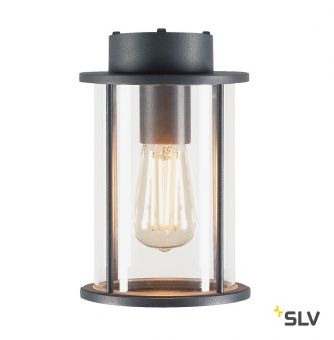 PHOTONIA CL светильник потолочный IP44 для лампы E27 60Вт макс., антрацит / стекло прозрачное