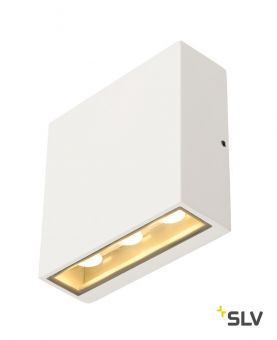 BIG QUAD светильник настенный IP54 8.8Вт c LED 3000К, 480лм, 2х 30°, белый