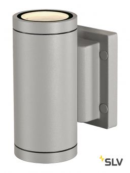 NEW MYRA UP-DOWN светильник настенный IP55 для 2x ламп GU10 по 35Вт макс., серебристый