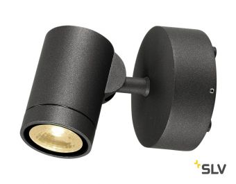 HELIA LED SPOT SINGLE светильник накладной IP55 8Вт c LED 3000К, 450лм, 38°,  антрацит