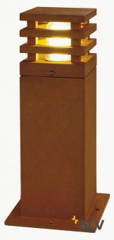 RUSTY SQUARE 40 LED светильник ландшафтный IP55 8.6Вт с  LED 3000К, 90лм, бурый