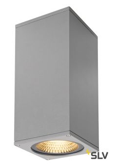 BIG THEO LED UP-DOWN светильник настенный IP44 42Вт с LED 3000К, 2х 2000лм, 2х 24°, серебристый