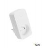 SLV CONTROL BY TRUST, радиоадаптер для розетки, 3000Вт макс., стандарт Бельгии-Франции, белый