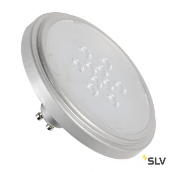 LED QPAR111 GU10 источник света 230В, 7.9Вт, 2700K, 730лм, 40°, серебристый корпус