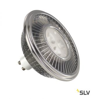 LED QPAR111 GU10 источник света 230В, 15.5Вт, 2700K, 680лм, 30°, алюминиевый корпус