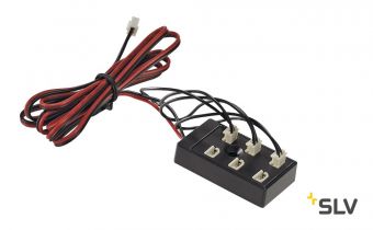 Кабель с колодкой на 6 выходов, 700мА макс., 1.5 м, черный