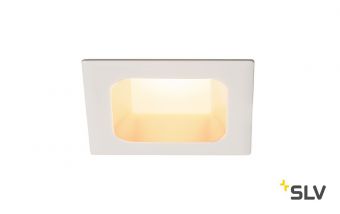 VERLUX  75 светильник встраиваемый 12Вт с БП и LED 3000К, 880лм, 80°, белый