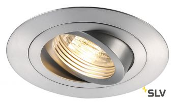 NEW TRIA 78 XL ROUND GU10 CS светильник встраиваемый для лампы GU10 50Вт макс., матир. алюминий