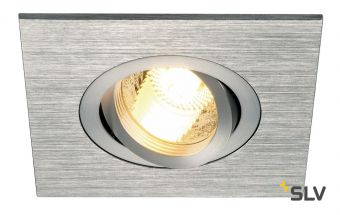 NEW TRIA 78 XL SQUARE GU10 CS светильник встраиваемый для лампы GU10 50Вт макс., матир. алюминий