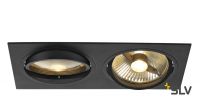 NEW TRIA 300 DOUBLE ES111 CS светильник встраиваемый для 2-х ламп ES111 по 75Вт макс., черный