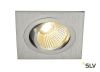 NEW TRIA 77 SQUARE CS светильник встраиваемый 9.1Вт с БП и LED 2700К, 645лм, 38°, матиров. алюминий