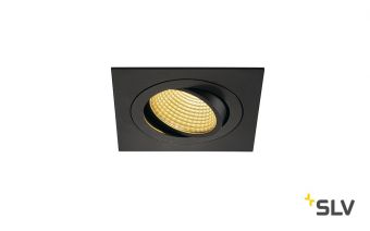 NEW TRIA 110 SQUARE CS светильник встраиваемый 16Вт с БП и LED 2700К, 1010лм, 38°, черный