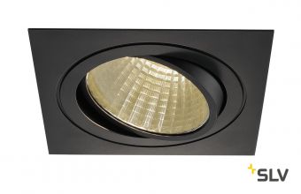 NEW TRIA 150 SQUARE CS светильник встраиваемый 29Вт с БП и LED 3000К, 2425лм, 30°, 1-10В, черный