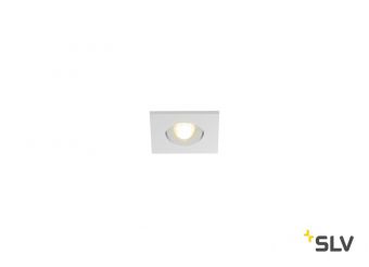NEW TRIA 40 SQUARE CS светильник встраиваемый IP44 4.4Вт с БП и LED 3000К, 143лм, 30°, белый