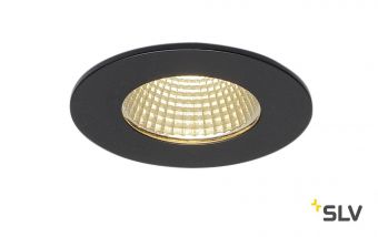 PATTA-I ROUND светильник встраиваемый IP65 12Вт c LED 3000К, 910лм, 38°, черный