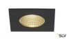 PATTA-I SQUARE  светильник встраиваемый IP65 12Вт c LED 3000К, 910лм, 38°, черный