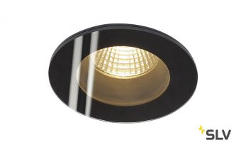 PATTA-F ROUND светильник встраиваемый IP65 12Вт c LED 3000К, 745лм, 38°, черный