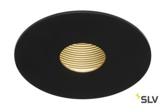 H-LIGHT ROUND HOLE светильник встраиваемый 12Вт с LED 2700К, 265лм, с БП, черный