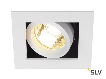 KADUX 1 GU10 светильник встраиваемый для лампы GU10 50Вт макс., белый/ черный